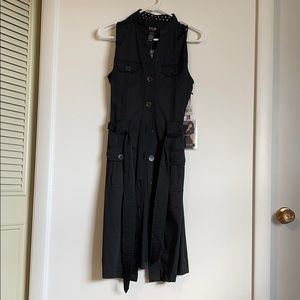 Button down tank dress